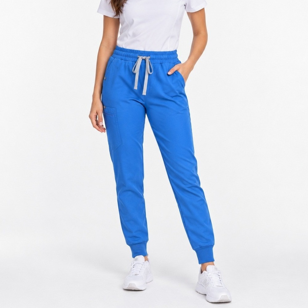 FIGS Zamora Jogger Scrub Pants Women XS Blue Technical Collection W20SW2028